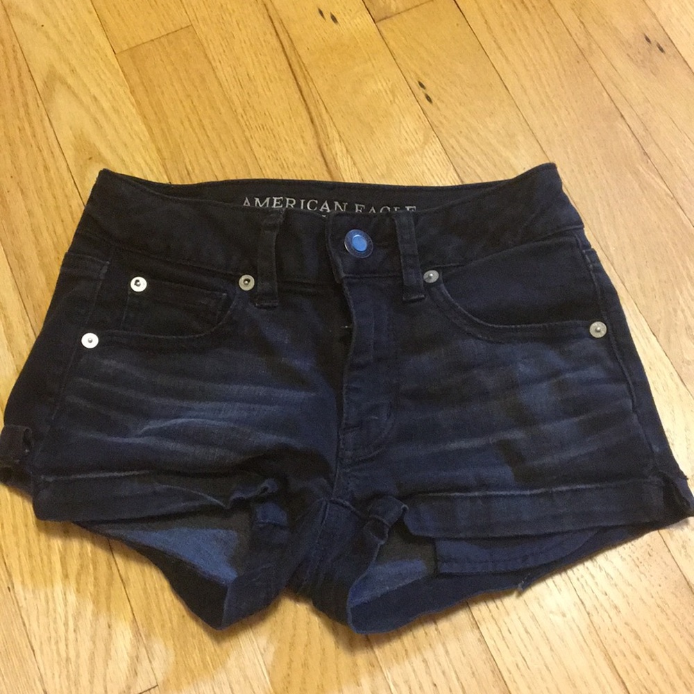 American Eagle Black Jean Shorts